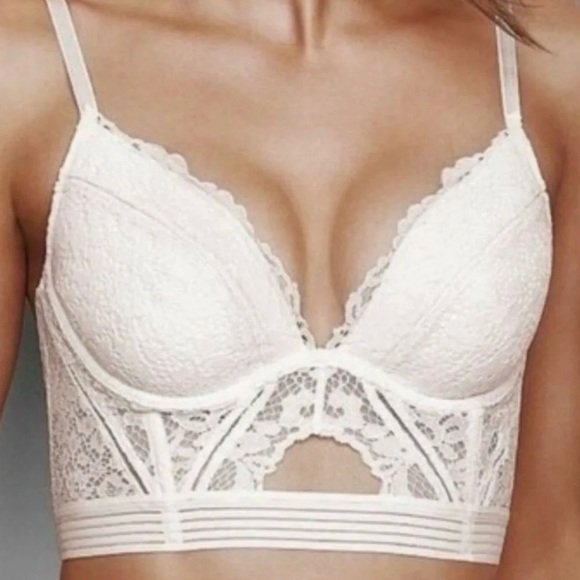 Very Sexy Plunge Lace Cutout Corset Top - Picture 8 of 9